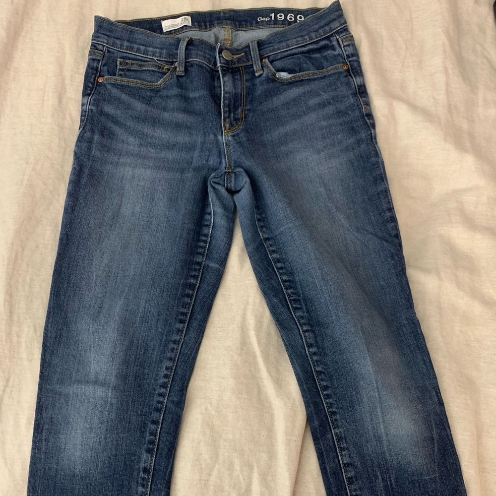 GAP Blue Ankle Cropped Jeans